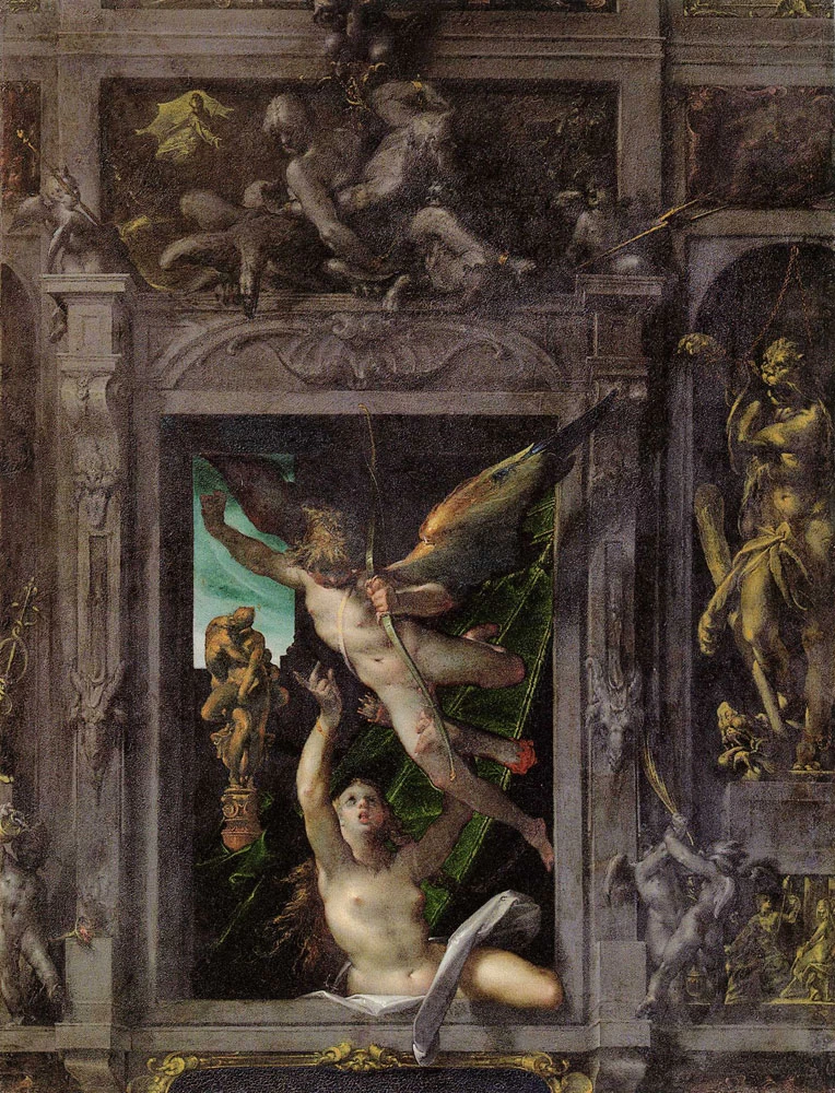 Bartholomeus Spranger - Cupido in fuga da Psiche, Oldenburger Landesmuseum für Kunst, und Kulturgeschichte